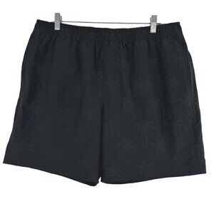 Chubbies Lined Shorts Mens‎ 2XL Black Palm Tree Print Stretch Drawstring SS-1662